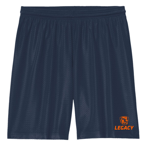 ADULT SIZES - Sport-Tek® PosiCharge® Mesh 7” Short - Printed Logo Thumbnail