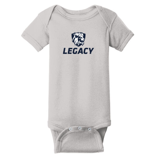 Rabbit Skins™ Infant Football Fine Jersey Bodysuit - Printed Logo Thumbnail