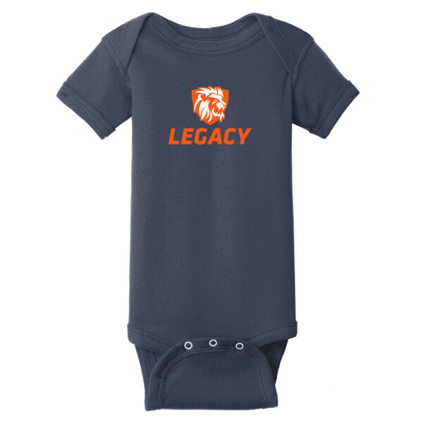 Rabbit Skins™ Infant Football Fine Jersey Bodysuit - Printed Logo Thumbnail