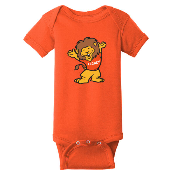 Rabbit Skins™ Infant Football Fine Jersey Bodysuit - Printed Logo Thumbnail