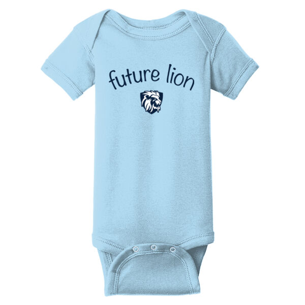 Rabbit Skins™ Infant Football Fine Jersey Bodysuit - Printed Logo Thumbnail