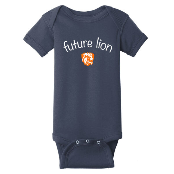 Rabbit Skins™ Infant Football Fine Jersey Bodysuit - Printed Logo Thumbnail