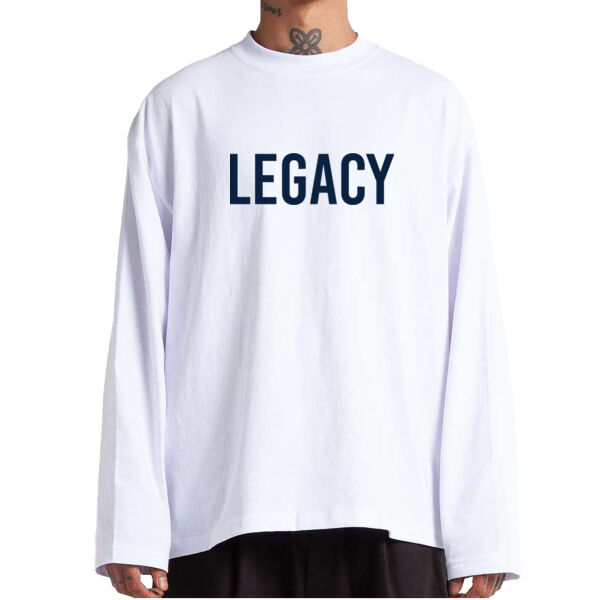 Shaka Wear - Unisex Max Heavyweight Oversized Long Sleeve Tee - Printed Logo Thumbnail