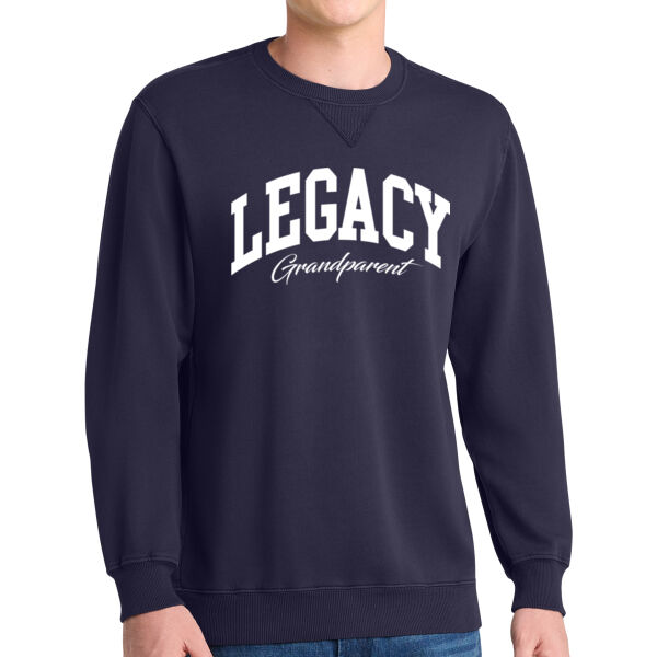 Port & Co® Beach Wash® Garment-Dyed Crewneck Sweatshirt - Printed Logo Thumbnail