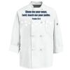Eight Knot Button Chef Coat with Thermometer Pocket Thumbnail