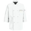 Eight Pearl Button Chef Coat with Thermometer Pocket Thumbnail