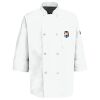 Eight Pearl Button Chef Coat with Thermometer Pocket Thumbnail