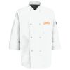 Eight Pearl Button Chef Coat with Thermometer Pocket Thumbnail