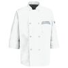Eight Pearl Button Chef Coat with Thermometer Pocket Thumbnail