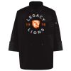 Ten Pearl Button Black Chef Coat Thumbnail