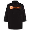 Ten Pearl Button Black Chef Coat Thumbnail