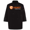 Ten Pearl Button Black Chef Coat Thumbnail