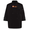 Ten Pearl Button Black Chef Coat Thumbnail