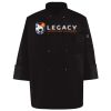 Ten Pearl Button Black Chef Coat Thumbnail