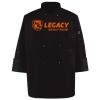 Ten Pearl Button Black Chef Coat Thumbnail