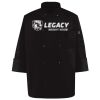Ten Pearl Button Black Chef Coat Thumbnail