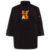 Ten Pearl Button Black Chef Coat Thumbnail