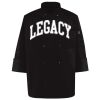Ten Pearl Button Black Chef Coat Thumbnail