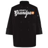 Ten Pearl Button Black Chef Coat Thumbnail