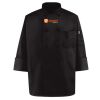 Black Knot Button Chef Coat Thumbnail